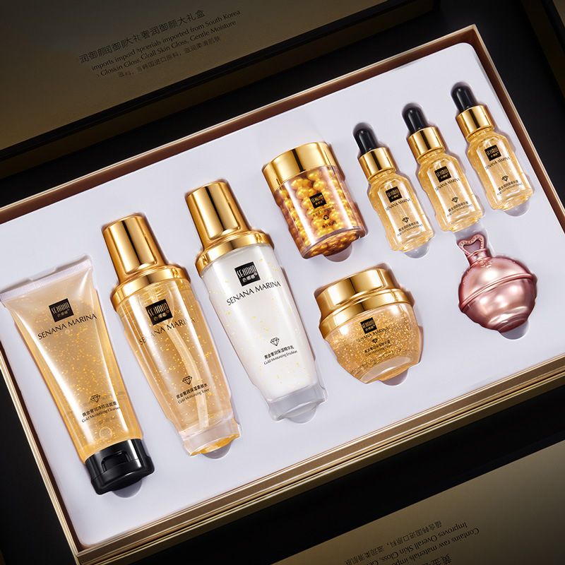 Luxury Skincare Cleanser - Kadın 24K Altın Cilt Bakım Seti