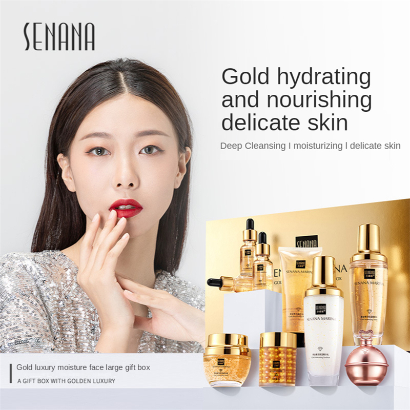 Kadın 24K Altın Cilt Bakım Set - Luxury Skincare Cleanser incelemesi ve fiyatı
